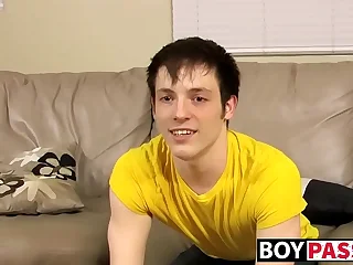 Solo masturbation and cumming with twink Jesse Jordan